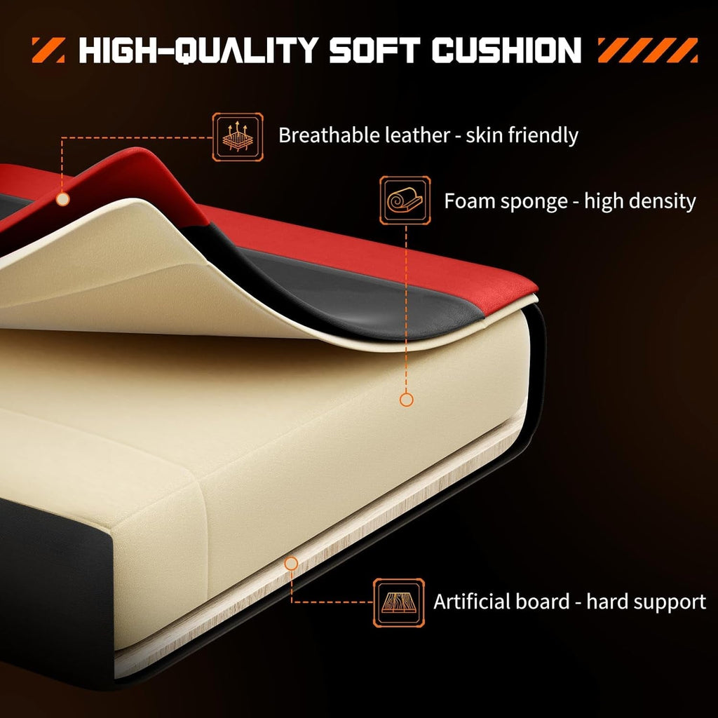 Ergonomic Gaming Desk Chair With Footrest And Headrest