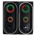 beFree Sound 2.0 Computer Gaming Speakers with LED RGB Lights