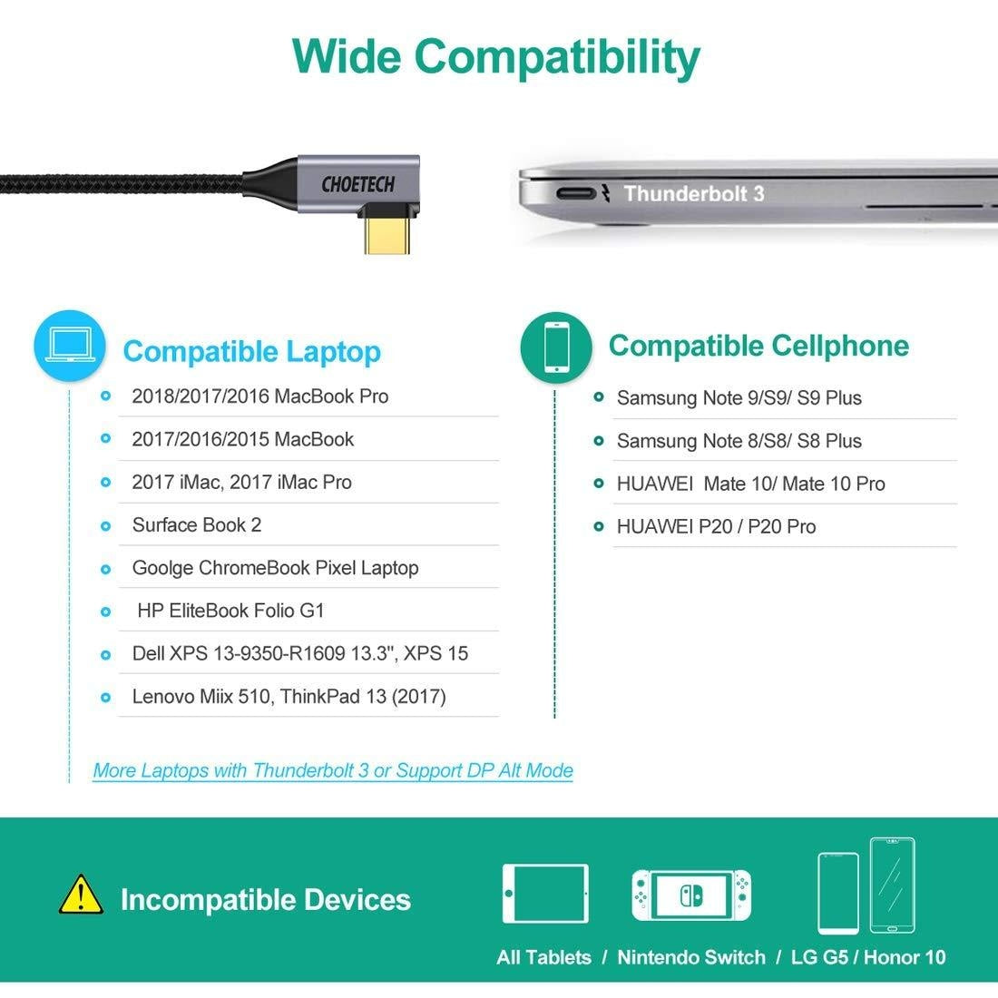 NNEDSZ -1803 USB C to HDMI Braided Cable 4K@60Hz