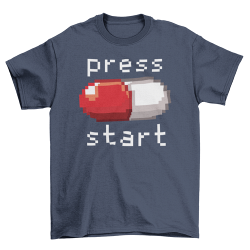 Press Start 8-bit Gaming T-shirt
