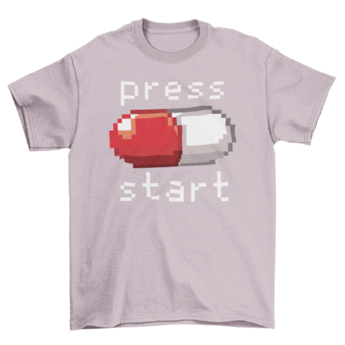 Press Start 8-bit Gaming T-shirt
