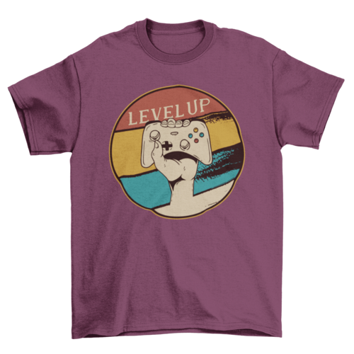 Level Up Vintage Gaming T-shirt