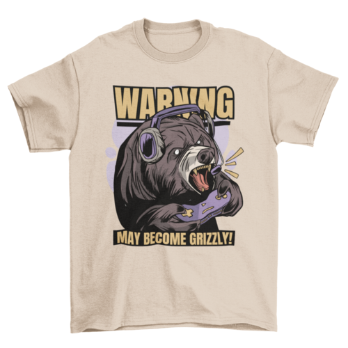 Gaming bear t-shirt
