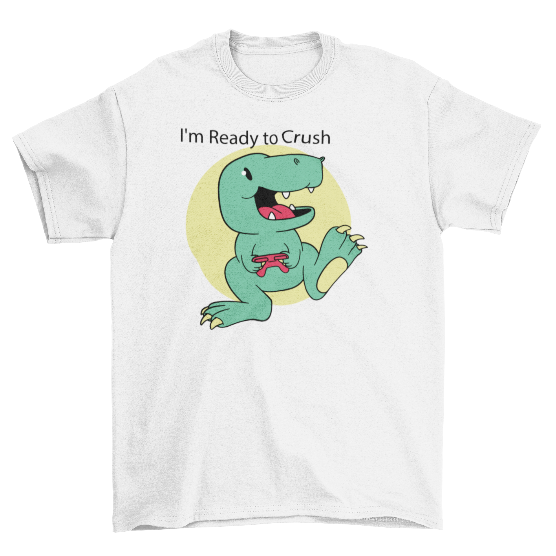 Gaming cute dino school t-shirt