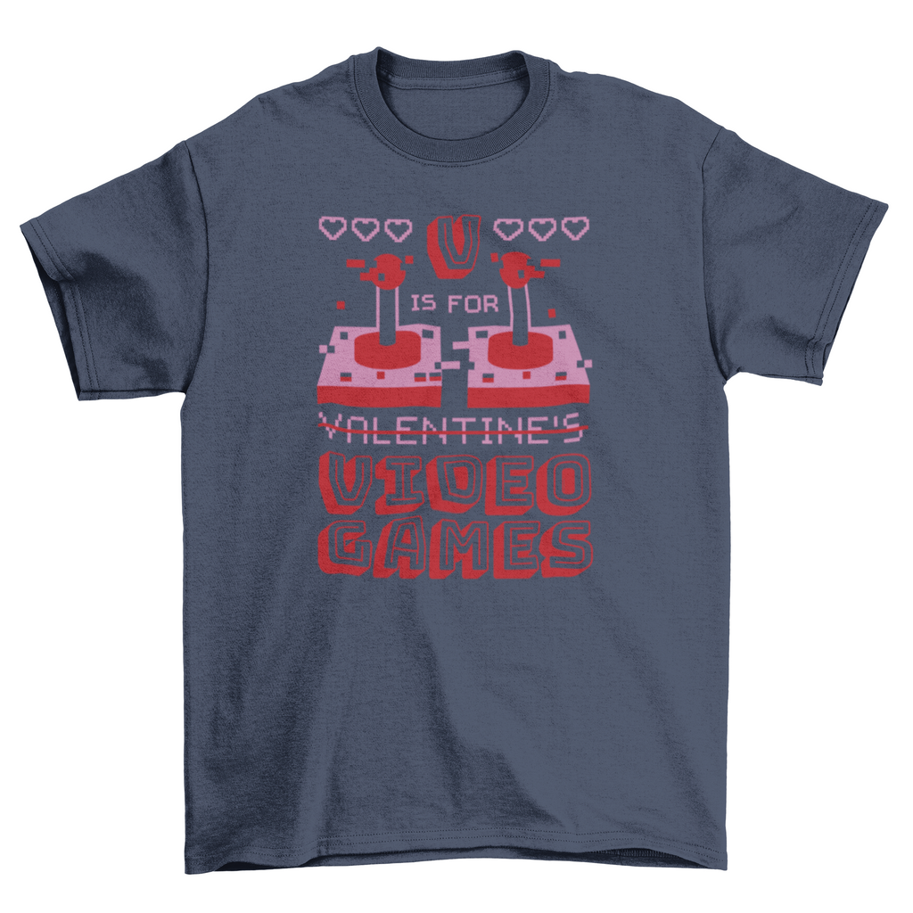 Valentines day gaming t-shirt