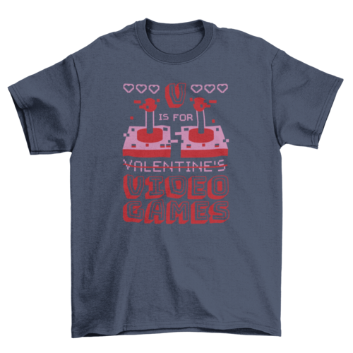 Valentines day gaming t-shirt