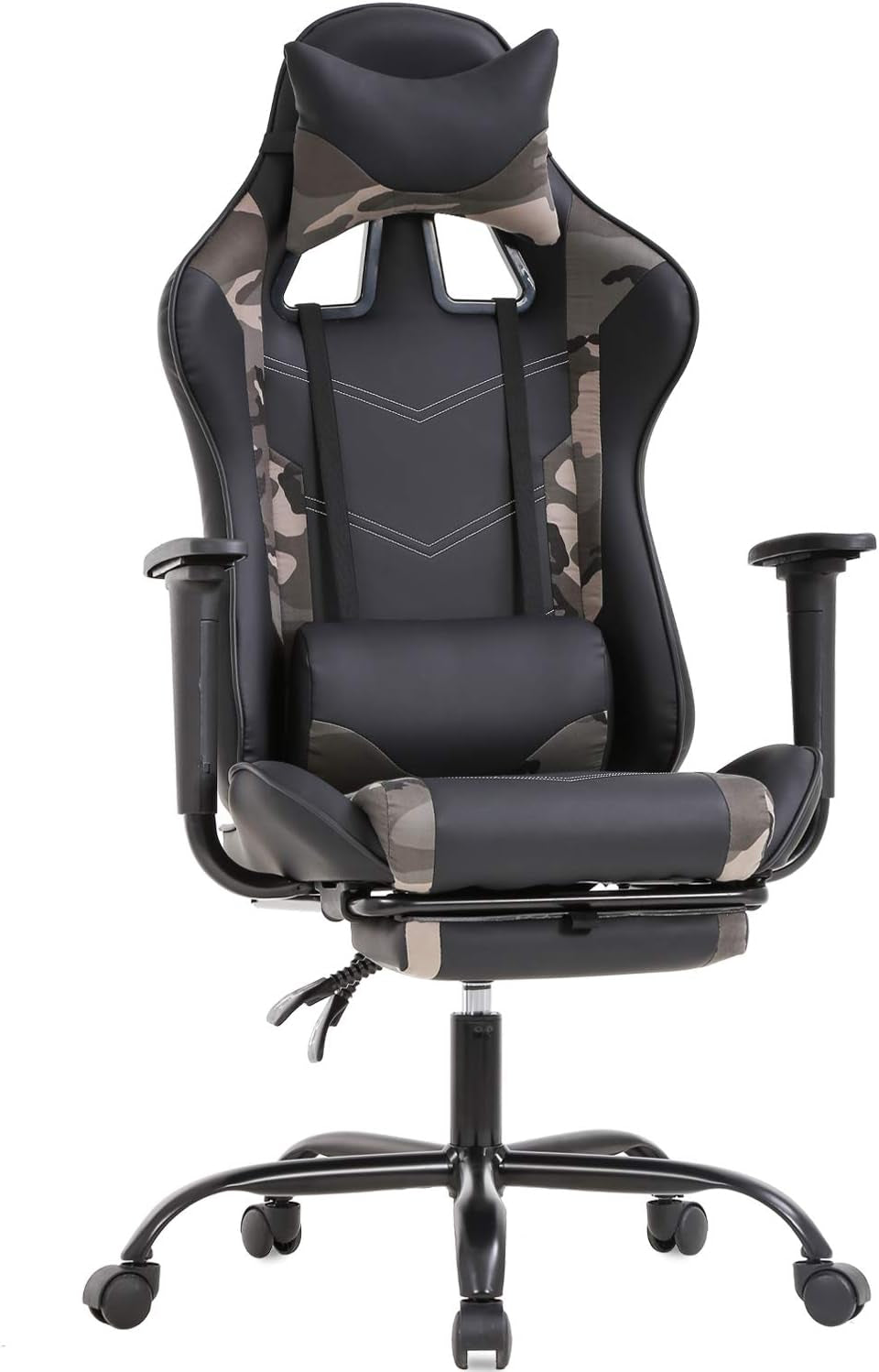 Ergonomic PU Leather Gaming Chair With Lumbar Support